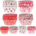 thumbnail image 1 of 400Pcs Valentine's Day Candy Cup Wedding Cupcake Liner Baking Cups Candy Paper Wrappers, 1 of 4