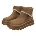 thumbnail image 3 of asddcavvf Bottes Plateforme Mi-Mollet Talon Bout Rond Style Bottines pour Automne Hiver Mode Confortables Décontractées et Habillées Chaussettes Bottes pour Femmes Mi-Mollet Bottes de Pluie Poulet pour Femmes Mollet Grand, 3 of 8