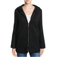 thumbnail image 2 of Finity Womens Quilted Sparkle Hoodie Sweatshirt, Black, 8, 2 of 2