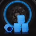 thumbnail image 2 of 4Pcs Luminous Tire Valve Stem Caps Glow in The Dark Tire Valve Stem Covers for Car Truck SUV Motorcycles Bike, 2 of 16