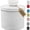 White, variant on White Ceramic Butter Crock with Lid Countertop Keeper for Bread and Toast