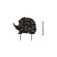 thumbnail image 3 of Letrero de metal para jardín, canguro hueco, pollo, erizo, estatua de Animal, arte negro artesanal Ehuebsd  Libre de BPA, 3 of 3