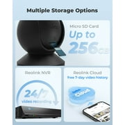 Reolink E1 Pro-Black 2 Pack, 2.4/5ghz WiFi 4MP HD Plug-in Wireless AI Detect Indoor Home Security Camera