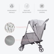 Sunveno Windproof Waterproof All-Weather Stroller Sun Shade, Gray