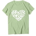 thumbnail image 4 of Pompotops Femmes Casual St. Patrick'S Day Imprimé Manches Courtes Pull-Shirt à Col Rond, 4 of 5