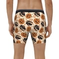 thumbnail image 2 of Men's Boxer Briefs, cat pumpkin halloween Soft and Breathable Mens Underwear Boxer Briefs With Widen Waist, 2 of 5