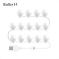 thumbnail image 1 of LED Makeup Mirror Light Full Backlit Mirror USB Table Mirror with Light 6 10 14Bulbs Lights ,Widely Use, 1 of 6