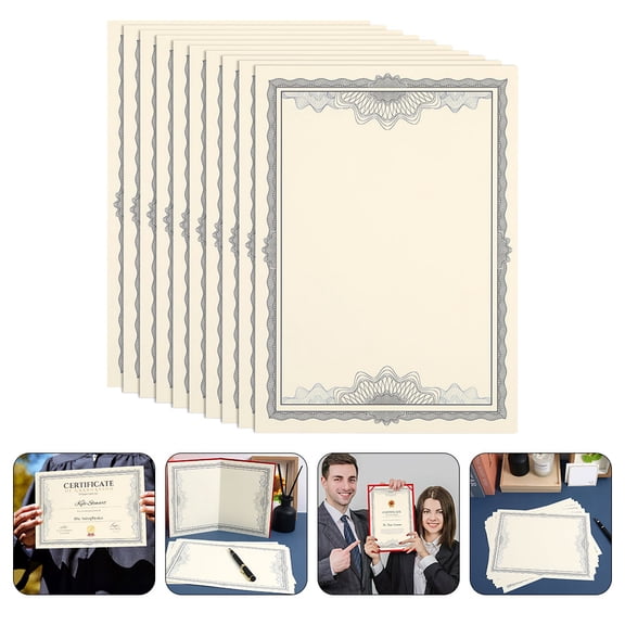 Masteelf Blank Certificate Paper for Printing A4 Size 15 Sheets Cardstock Multi Color Suitable for Awards