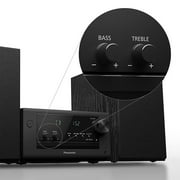 Panasonic Bluetooth Compact Home Stereo System with 2-Way Speakers, Amp, CD Player, Radio & Remote, SC-PM700PP-K