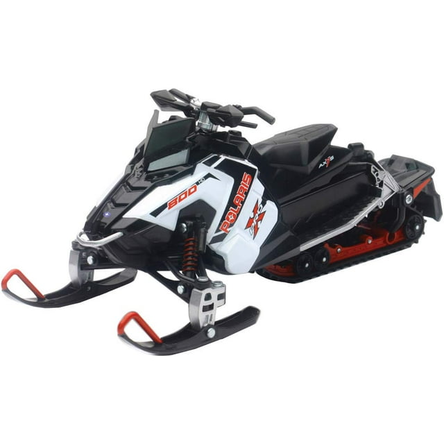 Moto de nieve New Ray Polaris 800 Switchback escala 1/16 blanca
