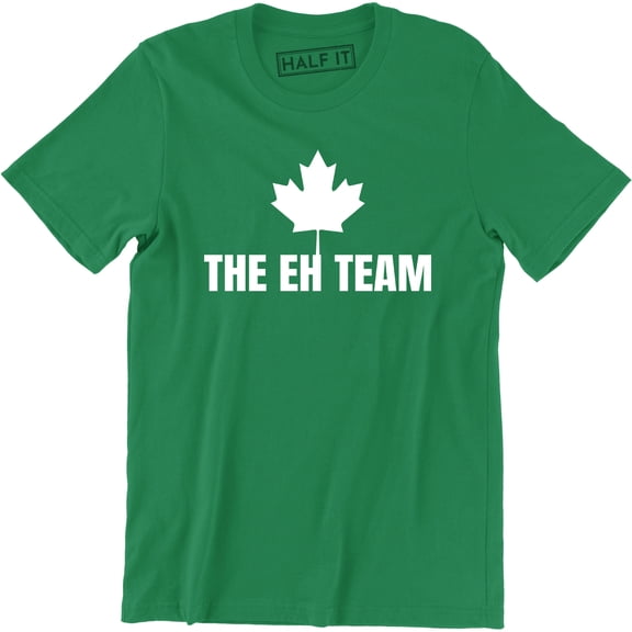 The Eh Team Funny Canada Day Canadian Flag Maple Leaf Men's Tee Shirt