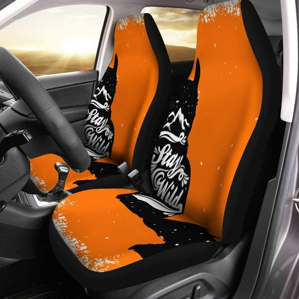 RYLABLUE Set of 2 Car Seat Covers Achievement Inspiration Stay