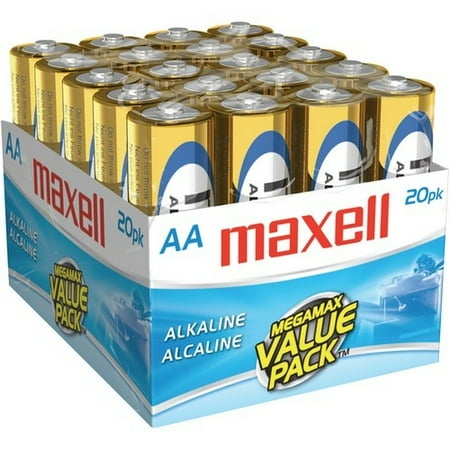 Maxell 723453 Maxell LR6 20MP AA-Size Battery Pack - Alkaline - 1.5V DC