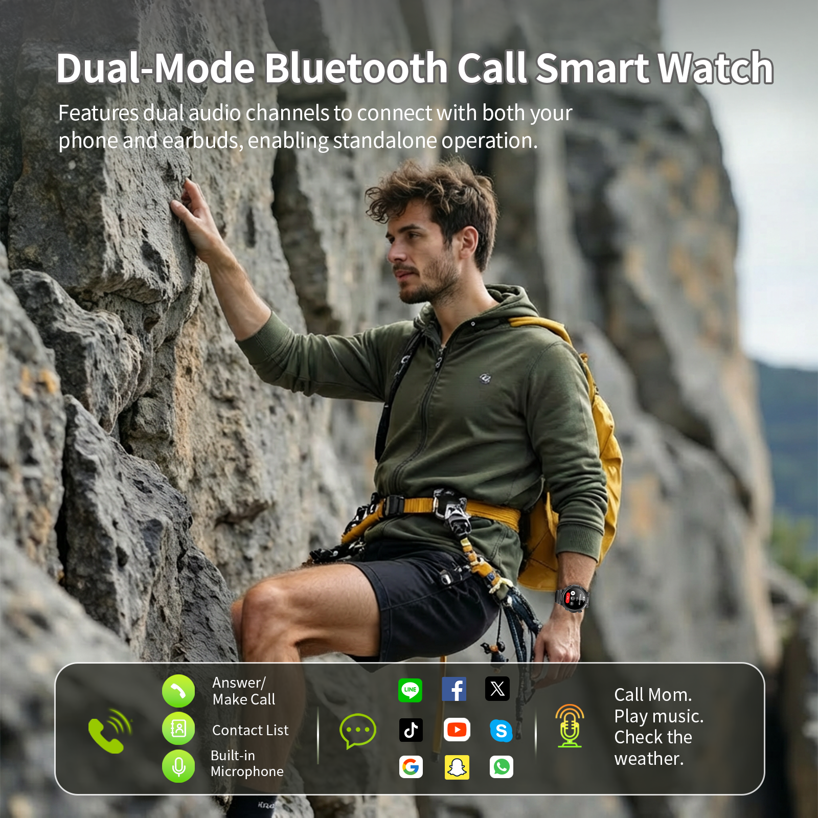 Geryst S50 Military Smart Watch, 50+ Day Battery photo 8