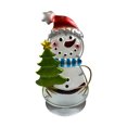 thumbnail image 2 of XWSHYW Decoraciones Navideñas Vela de Muñeco de Nieve de Navidad Utensilio de Metal Vidrio Pintado a Mano Manualidades Adornos Navideños, 2 of 6