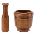 thumbnail image 1 of Garlic Grinder Bowl Jujube Wood Herb Crushing Bowl Multipurpose Spice Mixing Grinder for Household Restaurant, 1 of 5