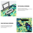 thumbnail image 5 of Fotbe Blue Floral with Butterflies Luggage Cover Protector,Suitcase Protector,Scratch and Dirt Resistant,Fits 18-32 Inch Luggage-Medium, 5 of 9