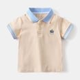 thumbnail image 2 of Ccpelsie Tees for Boys Kids Summer Short Sleeve T-Shirt Cool Print for Boys Casual(Beige,4-5 Years), 2 of 9