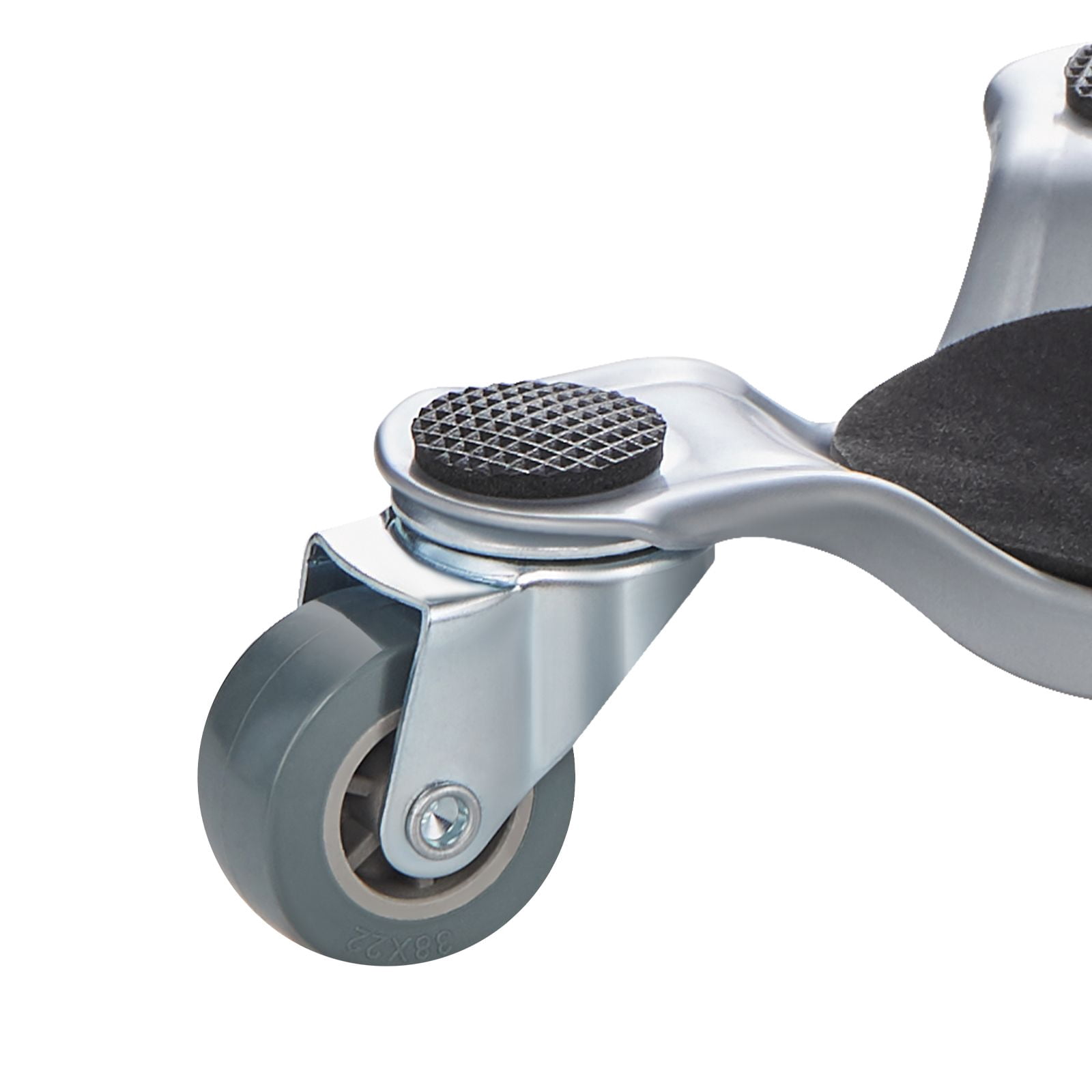 Furniture Dolly, 440 lbs Load Capacity, 3 Wheel Steel 6.3" Tri-dolly Heavy Duty Mover with Triangle Swivel Caster, Carbon Steel Panel, Furniture Lift Mover Tool Set for Appliances, Sofa, Fridge