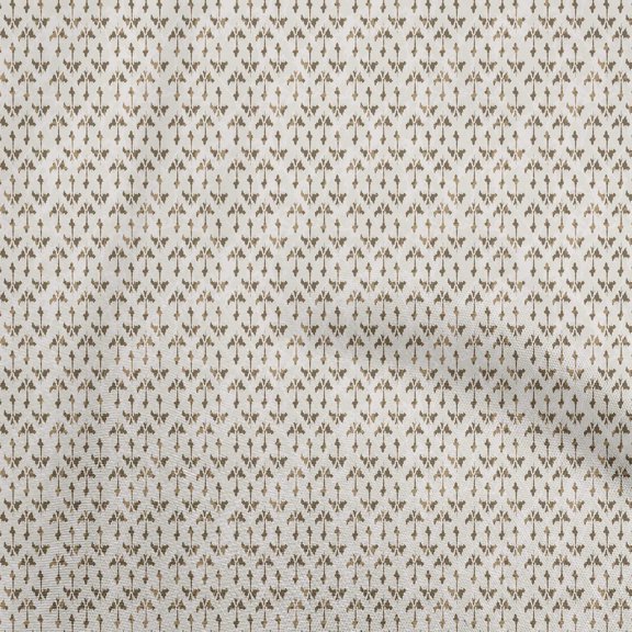 oneOone Viscose Chiffon Brown Fabric Asian Dabu Sewing Fabric By The Yard Printed Diy Clothing Sewing Supplies 42 Inch Wide
