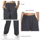 thumbnail image 5 of Pantalón De Mujer Cintura Alta Elástico Color Puro Cordón Bolsillos Sueltos Deportes Pierna Ancha Tobillo Atado Pantalones De Mujer Gris Oscuro M, 5 of 6