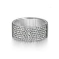 thumbnail image 2 of Messika 1.41Cttw Kate Pavee Diamond Wide Band Ring 18K White Gold Size 53 US 6.5, 2 of 5