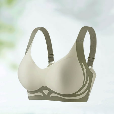 Xdegoge Women Clothes On Clearance High Impact Sports Bras for Women Push Up No Wire T-Shirt Bras Plus Size Full Coverage Bras High Impact Color Block Fashion Bra Ladies Bras Lingerie Clearance