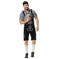 thumbnail image 7 of Wdgfv Lederhosen Men German Bavarian Oktoberfest Leather Trousers for Garden, 7 of 7