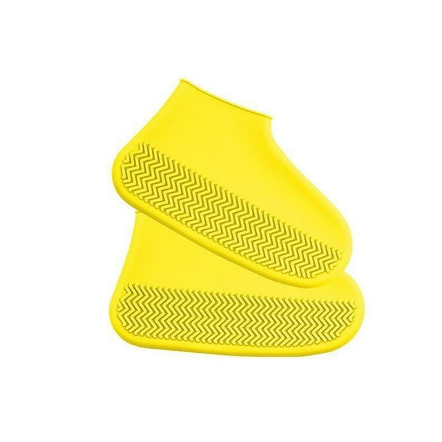 Agiferg Couvre-Chaussures en Silicone Imperméable Réutilisable Antidérapant Couvre-Chaussures de Pluie en Caoutchouc Unisexe Protecteurs de Chaussures Extérieur