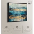 thumbnail image 2 of Mermaid Lagoon Canvas Colorful Abstract Wall Art by Art Remedy, Black Frame, 12" x 12", 2 of 7