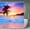 Palm Tree, variant on AIOE Beach Sunset Shower Curtain for Bathroom Decor Ocean Wave Sunrise Tropical Coastal Seaside Summer Scenery Art Printed Fabric Polyester Waterproof 12 Pack Plastic Hooks, 72x84 Inch