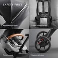thumbnail image 4 of Stokke Xplory X, Modern Grey - Luxury Stroller - Adjustable for Both Baby & Parents’ Comfort - Padding, Harness & Reflective Zipper for Added Safety - Folds in One Step, 4 of 5