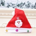 thumbnail image 2 of Adult Snowman Sombrero de Navidad de Papá Noel para adultos y niños, luz Multicolor, alce, muñeco de nieve, copos de nieve, bola de felpa, gorro de Año Nuevo para Cosplay, 2 of 5
