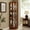 Oak, variant on 6-Tier Corner Curio Cabinet with Acrylic Mirror and Lighting / Highlight Collectibles in Display