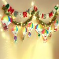 thumbnail image 1 of Adornos Navideños con Banderas, Cintas Brillantes, Adornos para Árbol de Navidad y Adornos Decorativos., 1 of 6