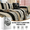 thumbnail image 7 of CJC Couch Cover Sofa Covers, Soft Couch Covers for Sectional Sofa - Anti-slip Love Seat Couch Covers for 2 Cushion Couch, Washable Slipcover for Dog Sofa Protector (Black #A, 71'' x 102''), 7 of 7