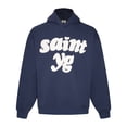 thumbnail image 1 of Sweat à Capuche Planète Cassé Tendance Américaine Imprimé Amusant de Rue plus Velours design Ample, 1 of 5