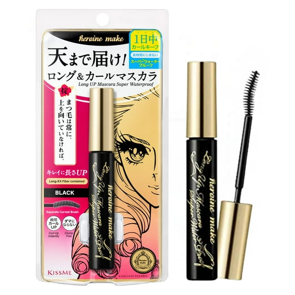 Máscara Heroine Make Long & Curl Up Waterproof Black WP 01