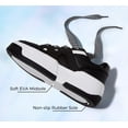 thumbnail image 6 of LUCKY STEP Stylish Thick Soled Sneakers Multi Colored Shoelaces Casual Shoes,Black&White,Womens, 6 of 10