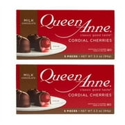PSLLC Queen Anne Milk Chocolate Covered Cordial Cherries, 3.3 Ounces, 5 Count Box (Pack of 2)