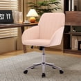 thumbnail image 3 of New Luxurious Velvet Ergonomic Office Chair - Gold Metal Base, Lumbar Support & Flip-Up Arms for Long Sitting (24.6"L)​, 3 of 8