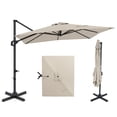 thumbnail image 1 of Costway Parasol Déporté de Patio 11 x 9 Pi avec Rotation à 360° Réglage d'Inclinaison Facile 8 Baleines Beige, 1 of 1