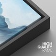 thumbnail image 4 of IDEA4WALL Framed Canvas Print Wall Art Set Vibrant Blue Pastel Mountain Reflection Nature Wilderness Modern Art Decorative Landscape Rustic for Living Room, Bedroom, Office - 24"x36"x3 Black, 4 of 5