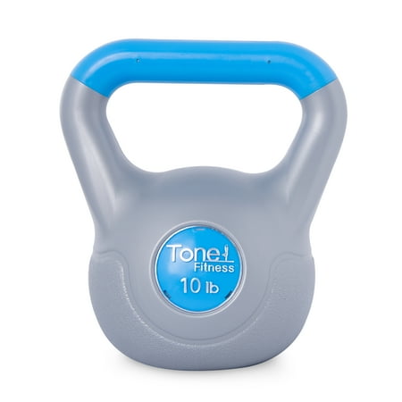 Tone Fitness 10lb Vinyl-Coated Kettlebell
