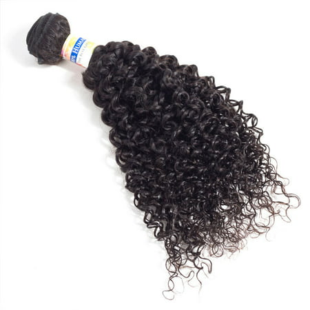 YYONG Wet And Wavy Hair 3 Bundles Indian Curly Human Hair Kinky Curly Weave Human Hair,