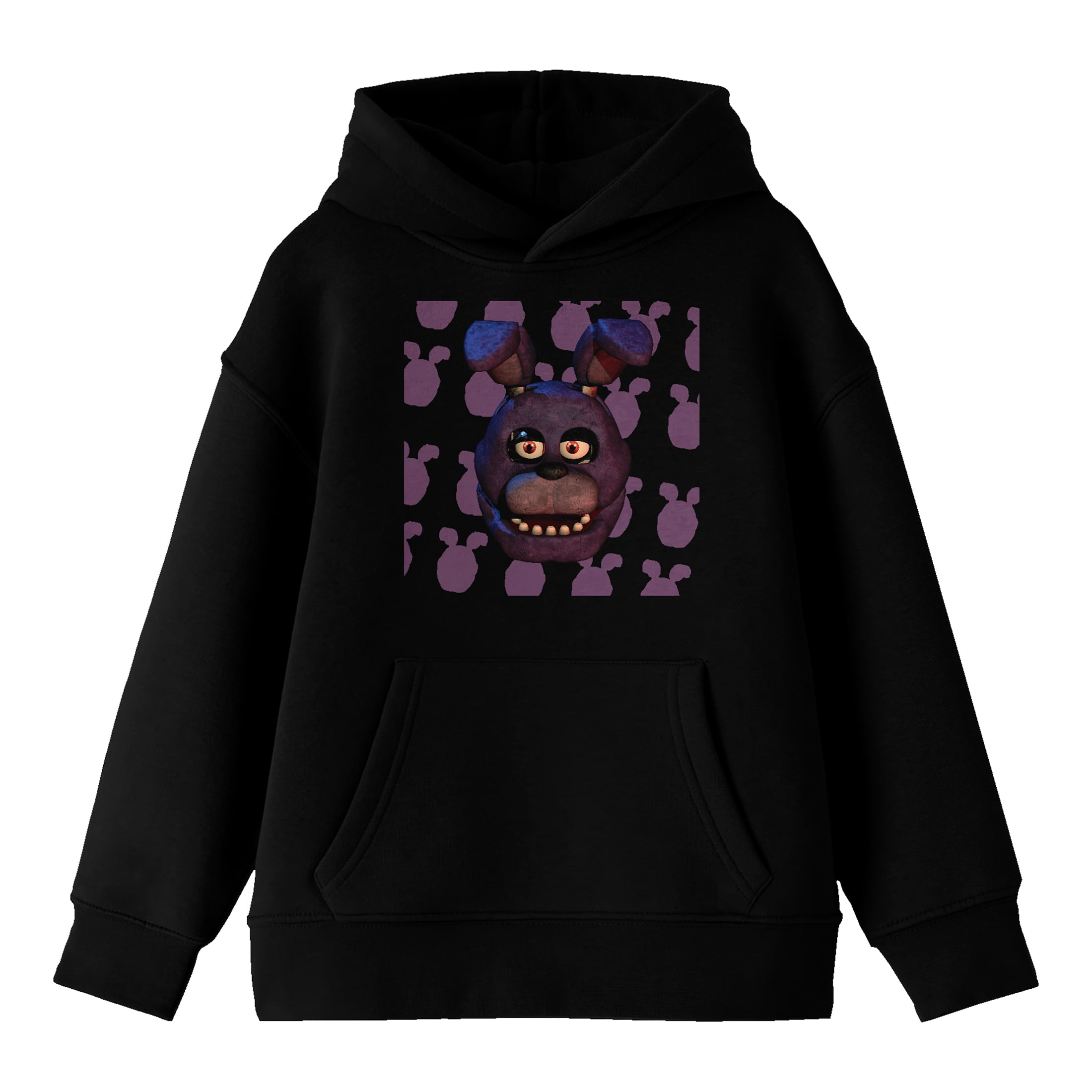 Five Nights at Freddy's Foxy Youth Black Hoodie, Medium, Cotton