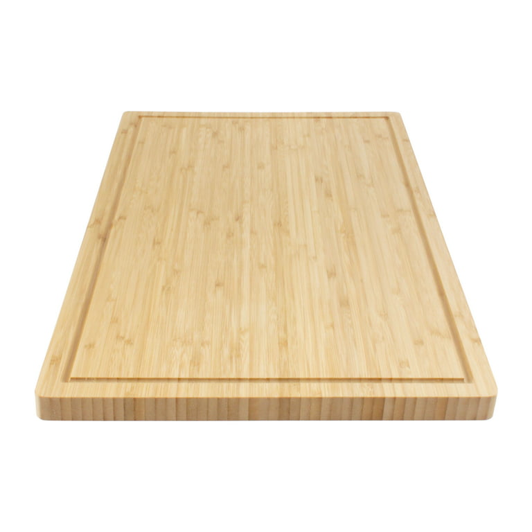 Large and Small Checkered End Grain Bamboo Thick Cutting Board Set