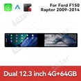 thumbnail image 3 of Aotsr Dual 12.3 inch Screen Car Radio For Ford F150 Raptor 2009-2014 Android GPS Navigation Multimedia Video Player Stereo Receiver Head Unit, 3 of 15