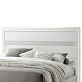 thumbnail image 2 of Contemporary California King Bed with Drawers and Glittering Stripes, White - Saltoro Sherpi, 2 of 5