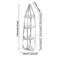 thumbnail image 3 of Hanging Mesh Storage Organizer 4-Tier Wall Mount Stuffed Animal Mesh Storage Over Door Space-Saving Net Organizer Organization Holder for Plushie Sports Balls Toys Bedroom Playroom Wardrobe Wall, 3 of 5